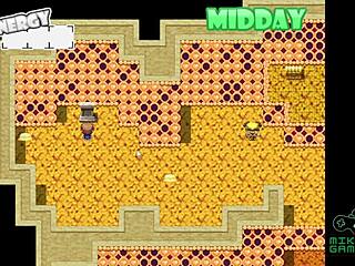 Naughty librarian gives it sideways in hentai game