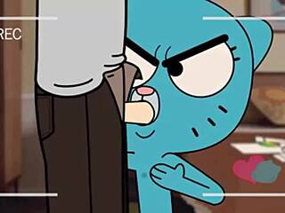 Gumball Cartoon Sex Scene with Wild Action