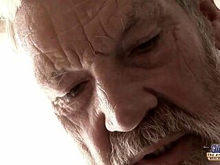 Teenie girl dares old man for a rough pounding