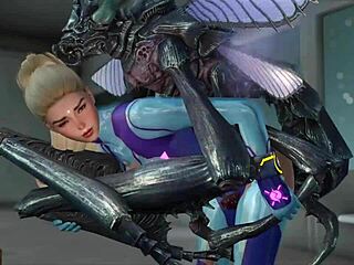 Zero Suit Samus Defeated in 3D Sex