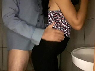 Gorgeous Wife's Bathroom Bang With Massive Shaft Turns Heads