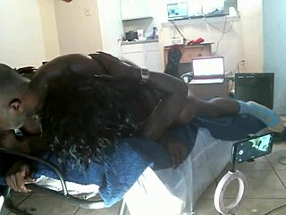 Raw black milf pussy stroking in the hood