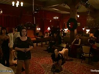 Masked slaves endure bizarre anal torment in dark bondage scenes.
