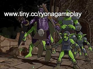 Pretty Magician Fucked By Goblins In Hentai