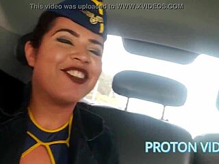 Victoria Dias’ Horny Ride in Airport Uber Car