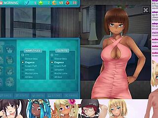 Vtuber Lewdneko's Wild Huniepop 2 Lesbian Double Date