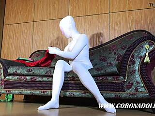 Masked Beauty’s Daring Multilayer Bondage In Public