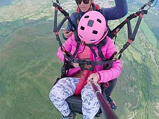 Shaved Beauty’s Wild Paragliding Soak