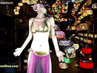 Alexandria Wu's alluring belly dance in Istanbul
