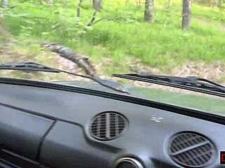 Picked Up Teen Fucked Hard in Forest