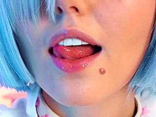 Rem Subaru's Naughty Cosplay Dildo Ride Turns Wild