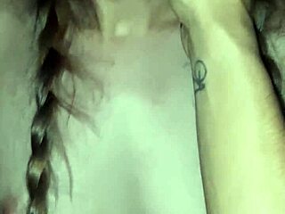 my beautiful girlfriend with pigtails gave me valentine's cumshot gift