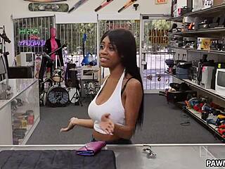 Brittney White’s Busty Ebony Deal at XXX Pawn