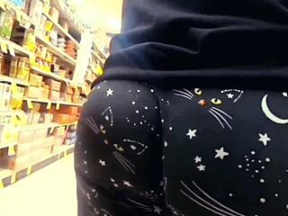 Massive Ass Milf Flashing Wedgie Outdoors