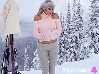 What’s Khloe Terae’s Snowy Striptease Secret?