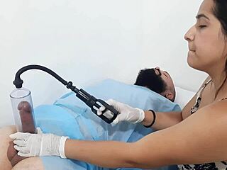 Why does milf doctor Jennifer suck patient’s cock?