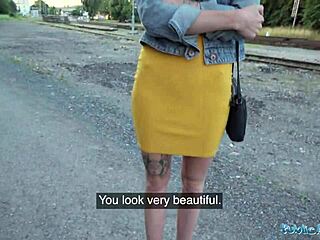 Public Redhead Waitress Sucks And Fucks Doggystyle