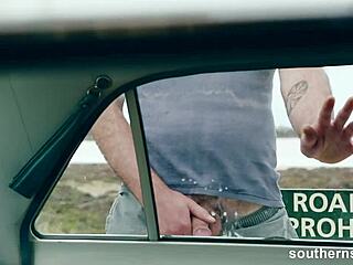 Voyeur's sinful thrill jerking off in wild nature