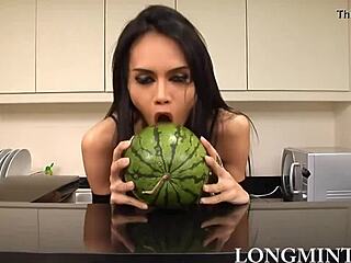 My ladyboy Mint's jerking off guide