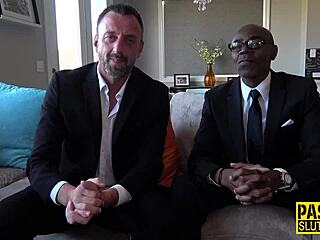 Big black cock chokes blonde