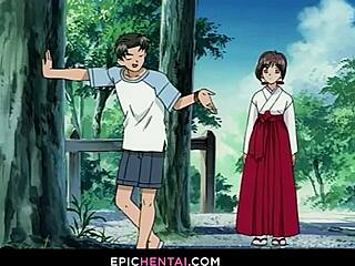 Hentai Cock Fucked Outdoors at Midnight