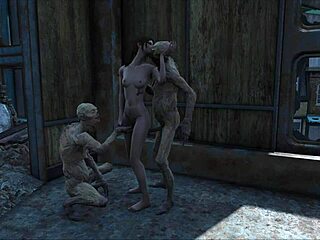 Ghoul group fuck in anime story