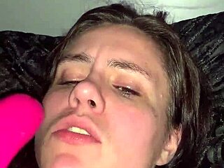Abby Kiss Deepthroats Grool-Soaked Vibrator After Play