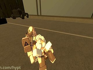 Albino X slams hard in rough cartoon doggystyle action