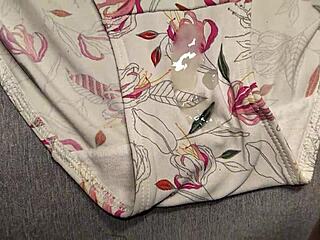 i came on my best friend’s floral white panties