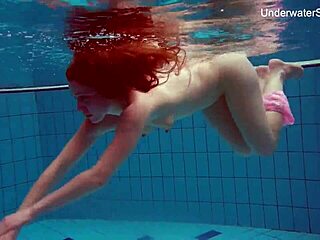 Simonna’s Arousing Swim in Public Pool with Crowd