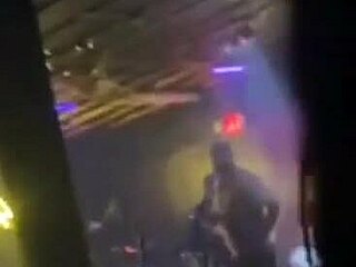 Carmen Hayes flaunts her massive boobs at the strip club