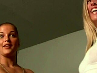 French lesbian beauties share intimate kisses