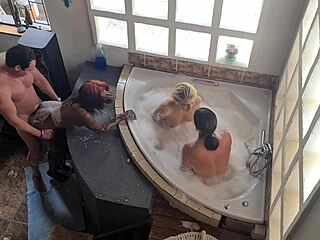 Ever watched a wild spa bath orgy?