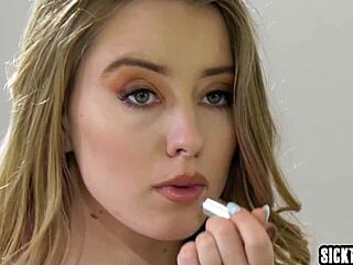 Dirty guy deepthroats teen Haley Reed before riding