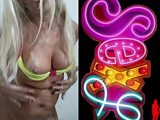 blonde mature wife teases with homemade erotic moves