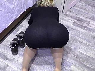 Stepmom’s Big Ass Takes Son’s Hard Cock