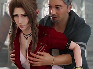 i can’t forget aerith’s rough hentai blowjob scene