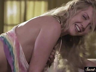 stepsis masturbates before sucking thick hard cock