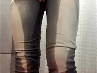 Wetting Jeans And Heels In Wild Compilation