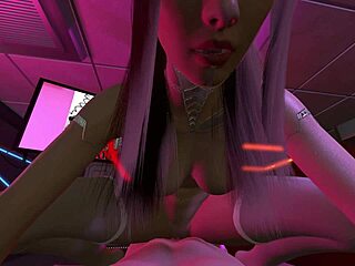 Cyberpunk Whore L Stuns In 3D SFM Animation