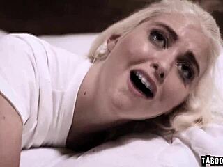A black teen tempted by her blonde neighbor