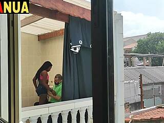 latina and blonde’s fierce homemade doggystyle bang
