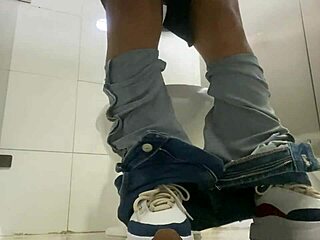 Latina Paid To Flash And Pee In Public Bathroom Stall