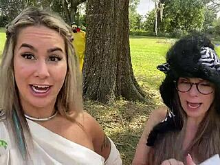 Cum Swapping in Halloween Thrill