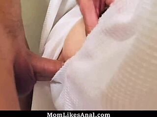 Stepson’s Naughty Shower Peek on Stepmom
