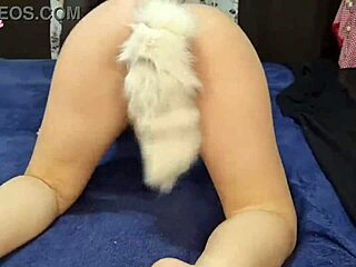 pregnant babe slams ass with toy