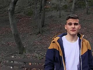 Czech Twink’s Outdoor Oral Temptation