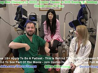 Cheeky doctor tampa humiliates alexandria wu in exam