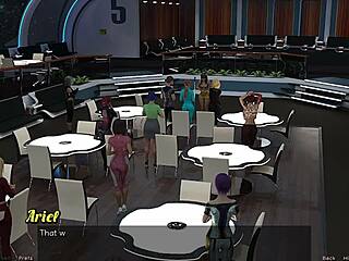 Curvy Mature's Wild 3D Space Performance Tease