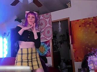 I dance with tricky neko nymph live